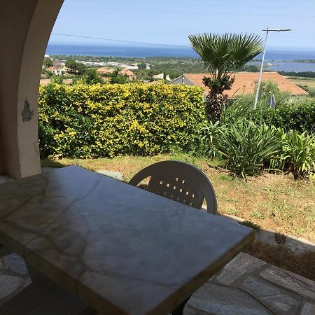 Rez de Villa Vue Mer Panoramique Furiani Extérieur photo
