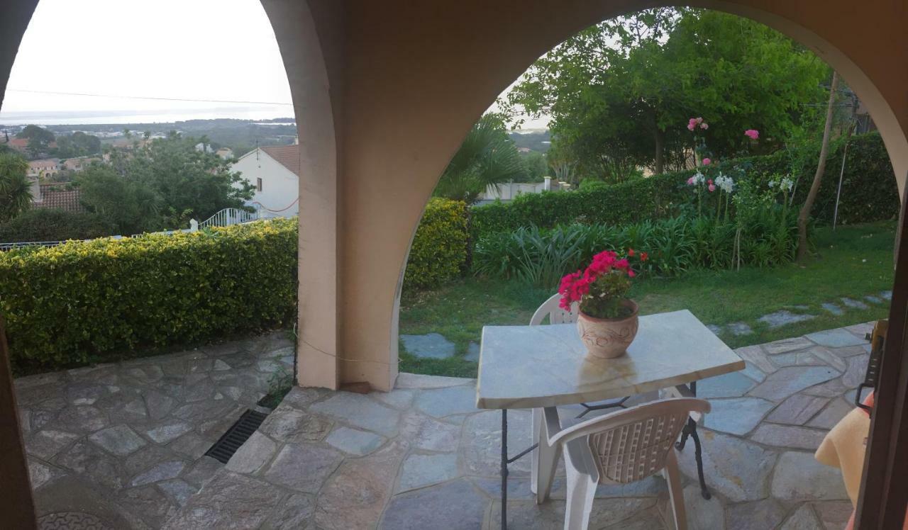 Rez de Villa Vue Mer Panoramique Furiani Extérieur photo
